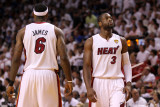 Dallas Mavericks v Miami Heat - Game Six, Miami, FL - June 12: Dwyane Wade and LeBron James