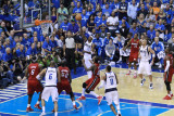 Miami Heat v Dallas Mavericks - Game Three, Dallas, TX -June 5: Jason Terry and Udonis Haslem