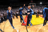 Dallas Mavericks v Miami Heat - Game Six, Miami, FL - June 12: Jason Kidd, Tyson Chandler and Dirk 