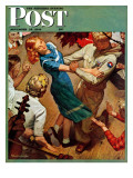 Buy "Barn dance," Saturday Evening Post Cover, November 25, 1944 at AllPosters.com