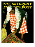 Buy "Sweep it Under the Rug," Saturday Evening Post Cover, May 24, 1941 at AllPosters.com