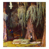 "Spanish Moss pickers," April 5, 1947