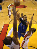 Dallas Mavericks v Miami Heat - Game Six, Miami, FL - June 12: Shawn Marion, Dwyane Wade and Udonis