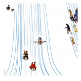 Buy "Sledding Designs in the Snow," February 3, 1962 at AllPosters.com