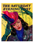 Buy "Cat Pin," Saturday Evening Post Cover, October 11, 1941 at AllPosters.com