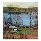 Buy "Ohio River in April," April 15, 1961 at AllPosters.com