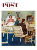 Buy "Baseball in the Hospital," Saturday Evening Post Cover, April 29, 1961 at AllPosters.com