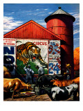 Buy "Barnside Circus Poster," August 4, 1945 at AllPosters.com
