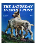 Buy "Two Kid Goats," Saturday Evening Post Cover, May 9, 1942 at AllPosters.com