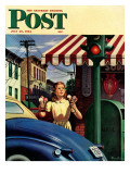 Buy "Dripping Cones," Saturday Evening Post Cover, July 29, 1944 at AllPosters.com