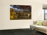 Shafts of Light in Barrel Room of Montevina Winery, Shenandoah Valley, California, USA