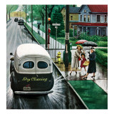 Buy "Muddied by Dry Cleaning Truck," October 2, 1948 at AllPosters.com