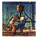 Buy "Drilling for Oil," November 9, 1946 at AllPosters.com