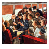 "Commuter Card Game," March 15, 1947