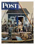 Buy "Buying Lobsters," Saturday Evening Post Cover, July 2, 1949 at AllPosters.com