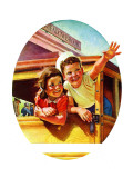 "Kids Riding Trolley," July 20, 1940