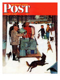 Buy "Maple Syrup Time in Vermont," Saturday Evening Post Cover, February 17, 1945 at AllPosters.com