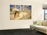 Buy Corinthian Columns and Tracks of Chariot Wheels, Jerash, Jordan at AllPosters.com