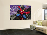Spider-Man Swinging through the City