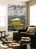 Kinkakuji Temple, the Golden Pavilion Covered in Snow