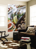 Buy Grilled Sardines with Potatoes and Salad at Restaurant at AllPosters.com