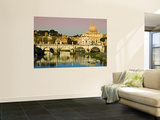 St Peter's Basilica from the Tiber River