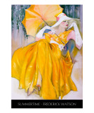 Summertime with title Giclee Print