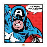 Captain America: For Truth and Justice Kunstdruck
