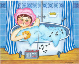 Woman Taking A Bath