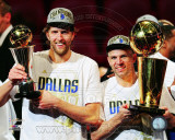 Dirk Nowitzki & Jason Kidd 2011 NBA Championship & MVP Trophies Game 6 of the 2011 NBA Finals