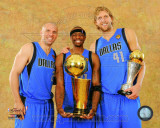 Dirk Nowitzki & Jason Kidd 2011 NBA Championship & MVP Trophies Game 6 of the 2011 NBA Finals