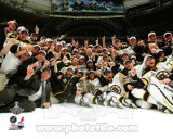 The Boston Bruins Celebrate Winning Game 7 of the 2011 NHL Stanley Cup Finals