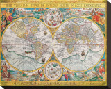 Antique Map, Orbis Terrarum, 1636