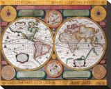 Buy Antique Map, Terre Universelle, 1594 at AllPosters.com