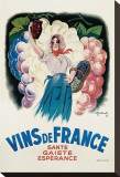 Buy Vins de France: Sante, Gaiete, Esperance at AllPosters.com