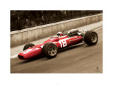 Ferrari F1 Vintage Bandini 67 Sepia Art Print