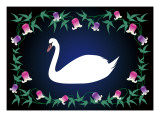 Swan Blue Giclee Print