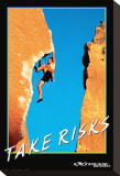 Take Risks Stretched Canvas Print