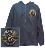 Zip Hoodie: Bob Marley - Rebel Music Record