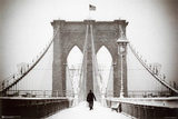 Brooklyn Bridge Winter Poster