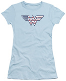 Juniors: Wonder Woman - Red White & Blue T-Shirt