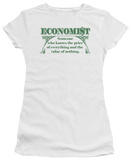 Juniors: Economist: Knows the Price T-Shirt
