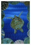 Turtle on Blue