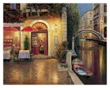 Night Cafe After Rain