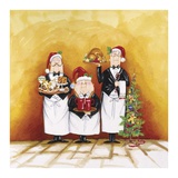 Christmas Waiters Art Print
