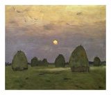 Buy Haystacks Twilight, 1899 at AllPosters.com