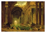 Buy Vue Imaginaire de la Grande Galerie en Ruins at AllPosters.com