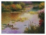 Water Lillies in Giverny Art Print