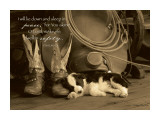 Cowboy Puppy with scripture