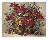 Buy Festive Poinsettia Basket at AllPosters.com